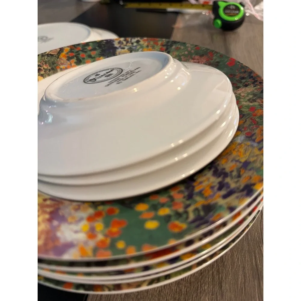 Sakura Vincent Van Gogh Porcelain Dinnerware Set Impressionist Floral 9pc